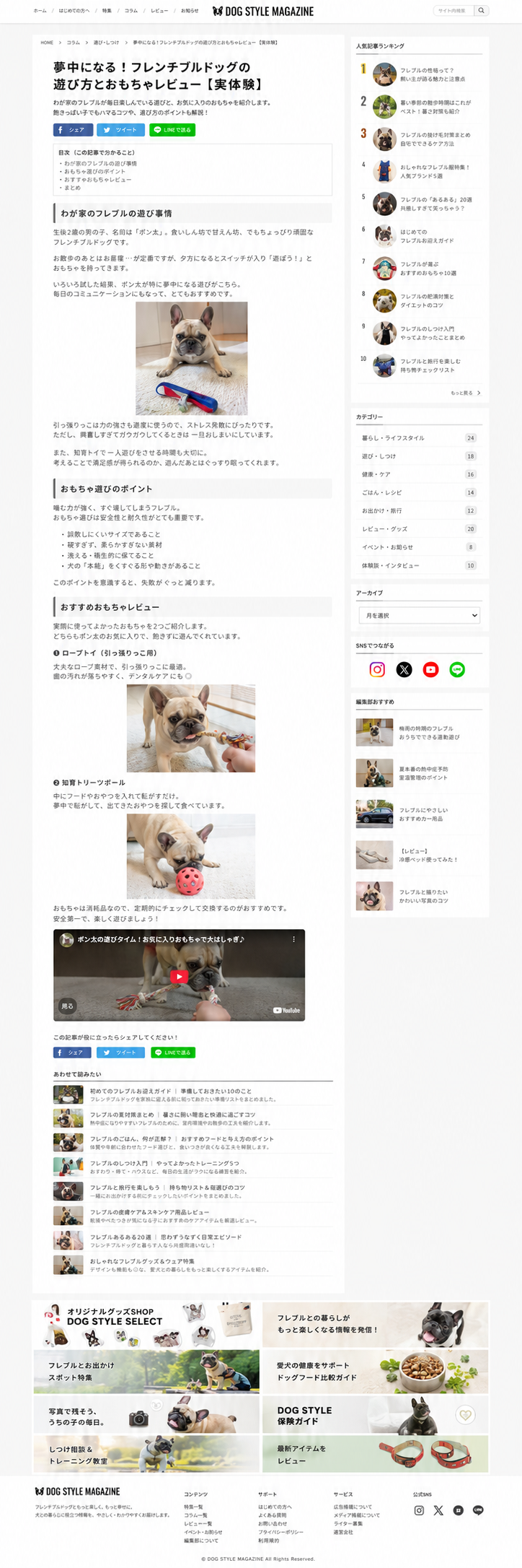 制作記事のサンプル